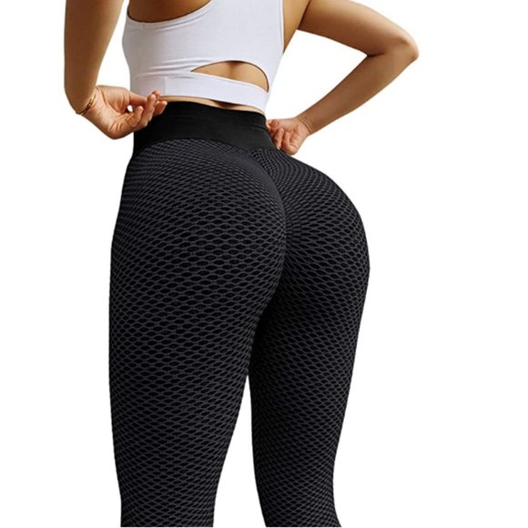 Pants - Sexy Butt Lifting Workout Leggings for Women Textured Booty High Waist Yoga Pant